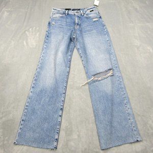 Mavi Jeans Womens Size 27 High Rise Wide Leg Barcelona Blue Denim Nwt
